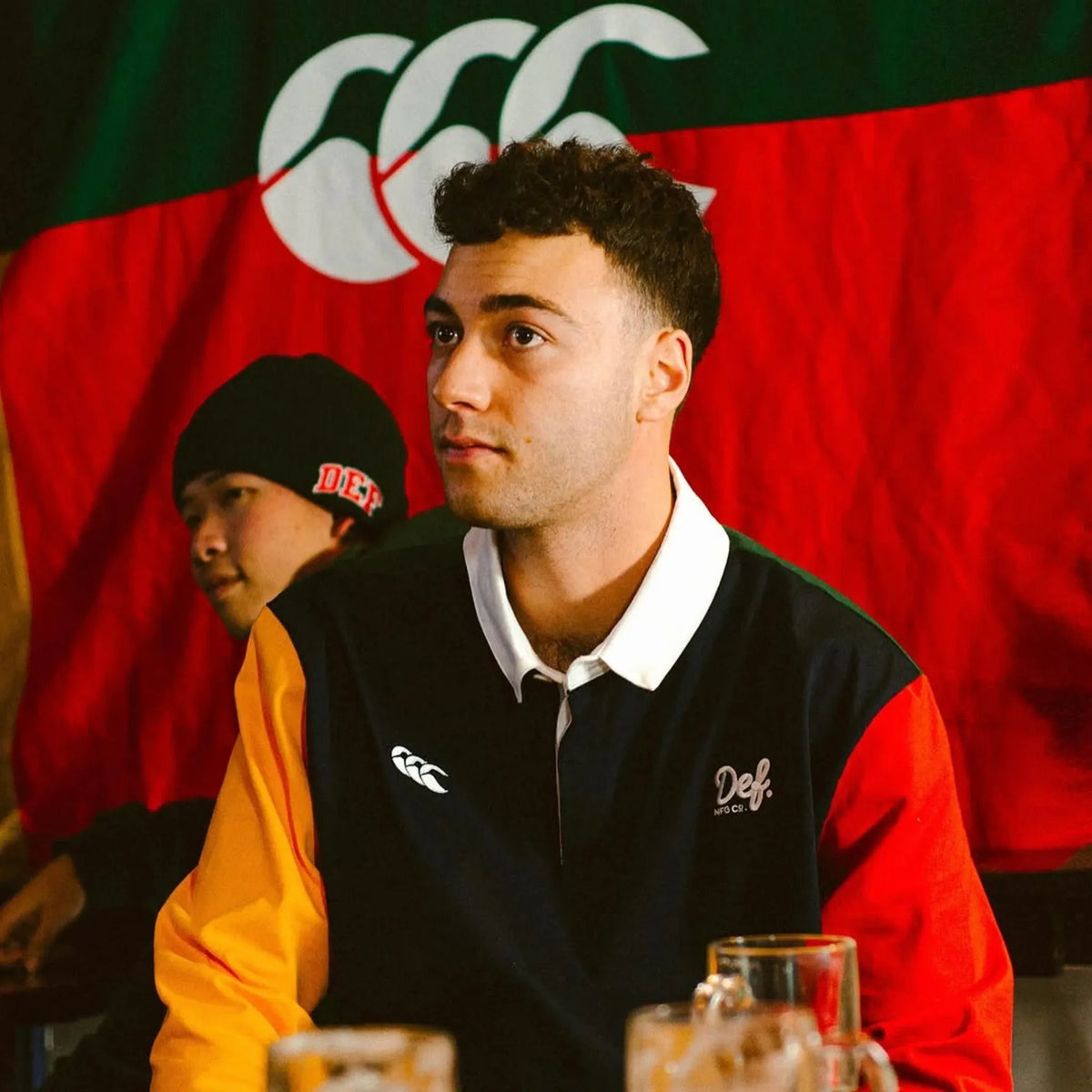 DEF x Canterbury Drop One campaign — rugby jersey portrait