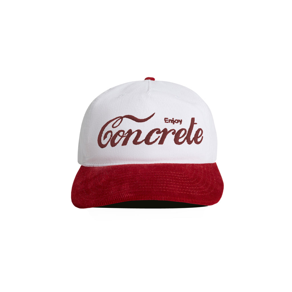 BIG FONT CONCRETE CAP RED/WHITE
