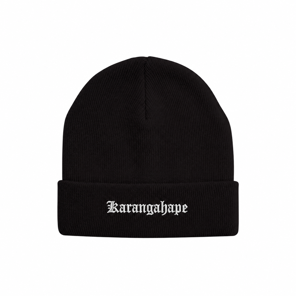 KARANGAHAPE ACRYLIC BEANIE BLACK