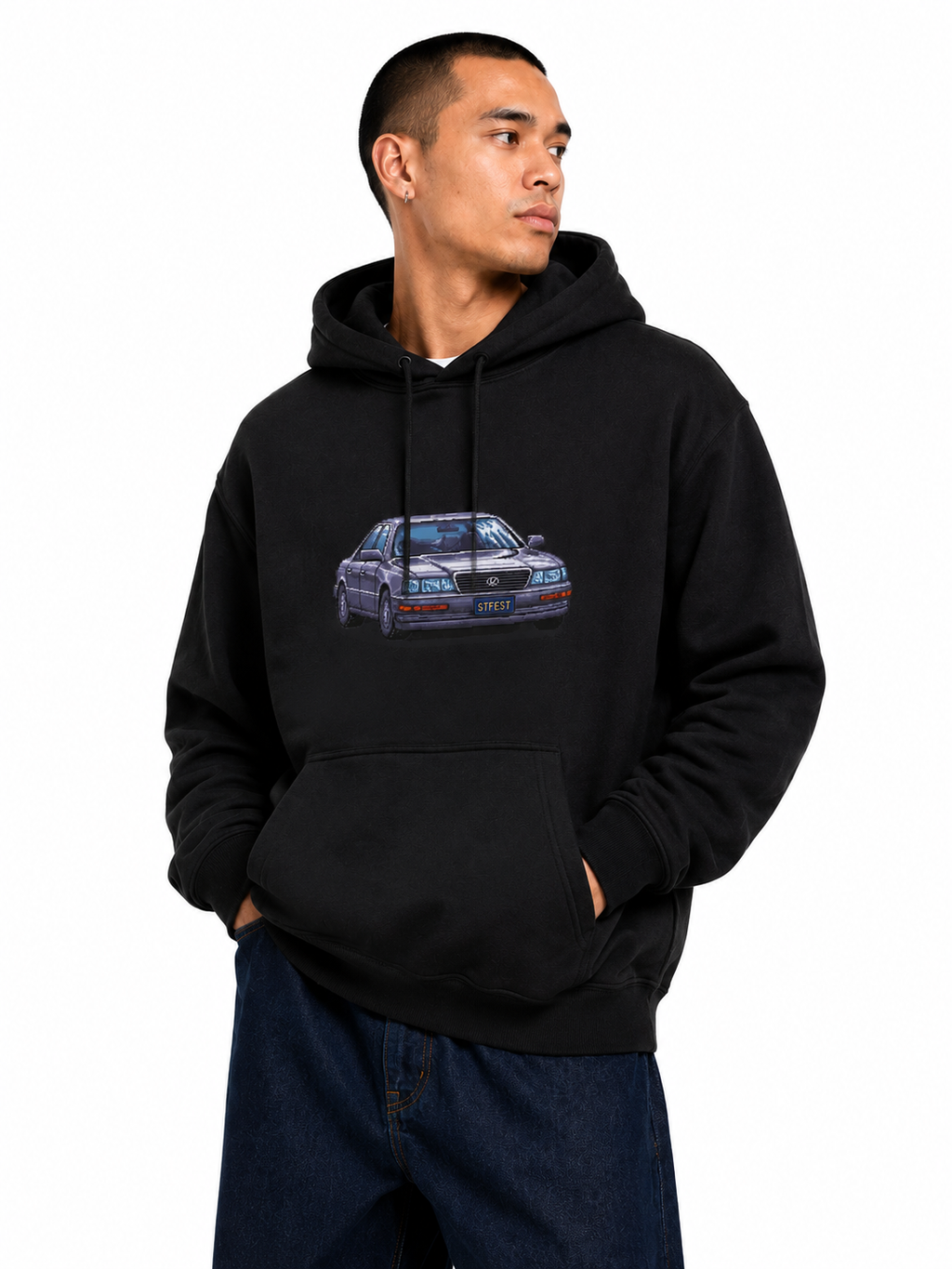 LEXUS WHIP ST FEST 2 HOOD  BLACK