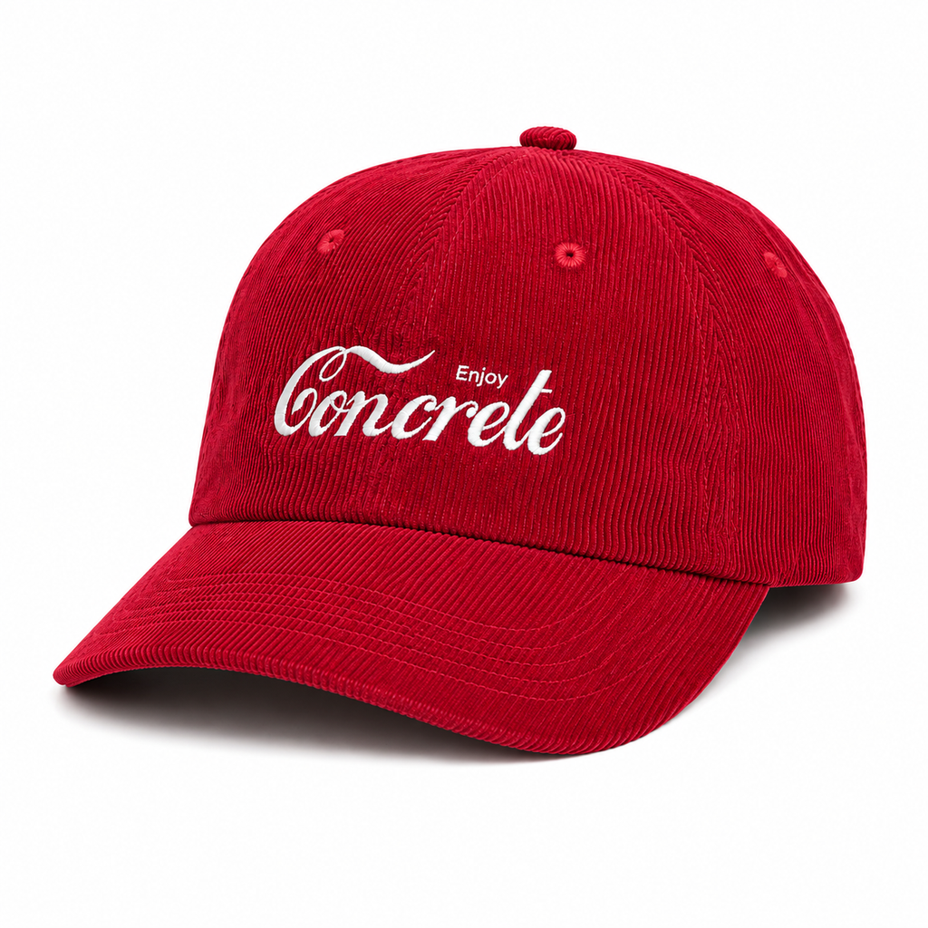 ENJOY CONCRETE CAP RED