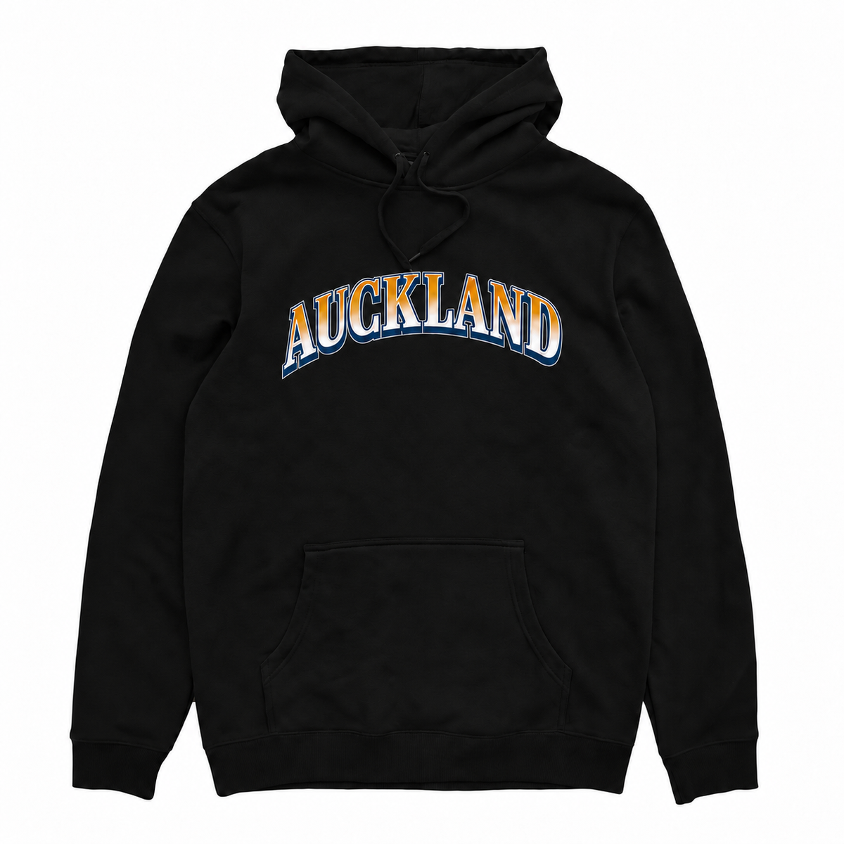 AUCKLAND ARCH HOOD - BLACK with Auckland Arch front print
