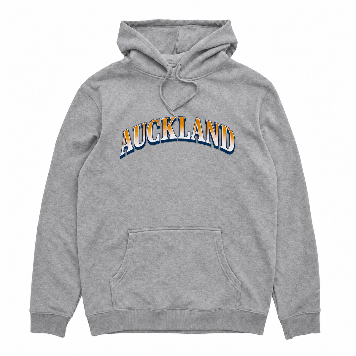 AUCKLAND ARCH HOOD - GREY MARLE with Auckland Arch front print