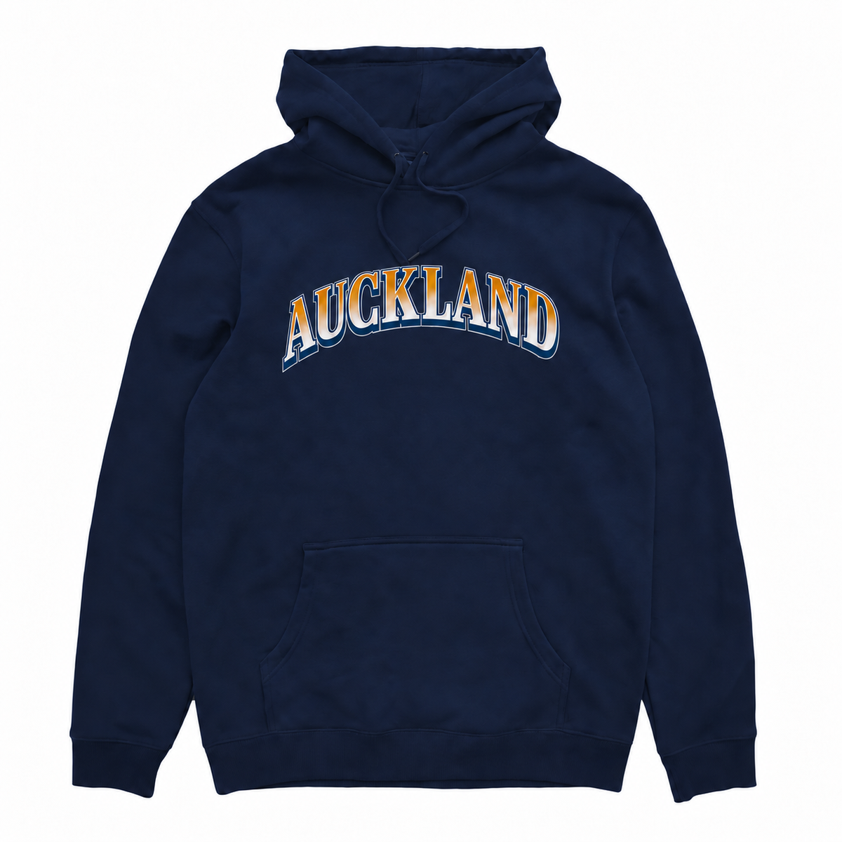 AUCKLAND ARCH HOOD - NAVY with Auckland Arch front print