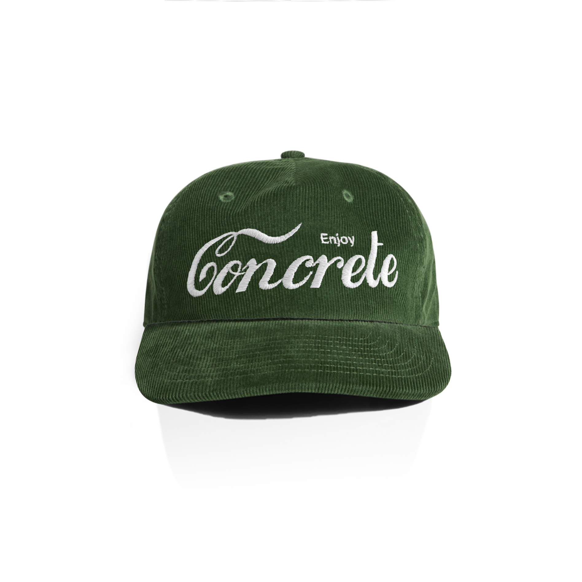 BIG FONT CONCRETE CAP GREEN