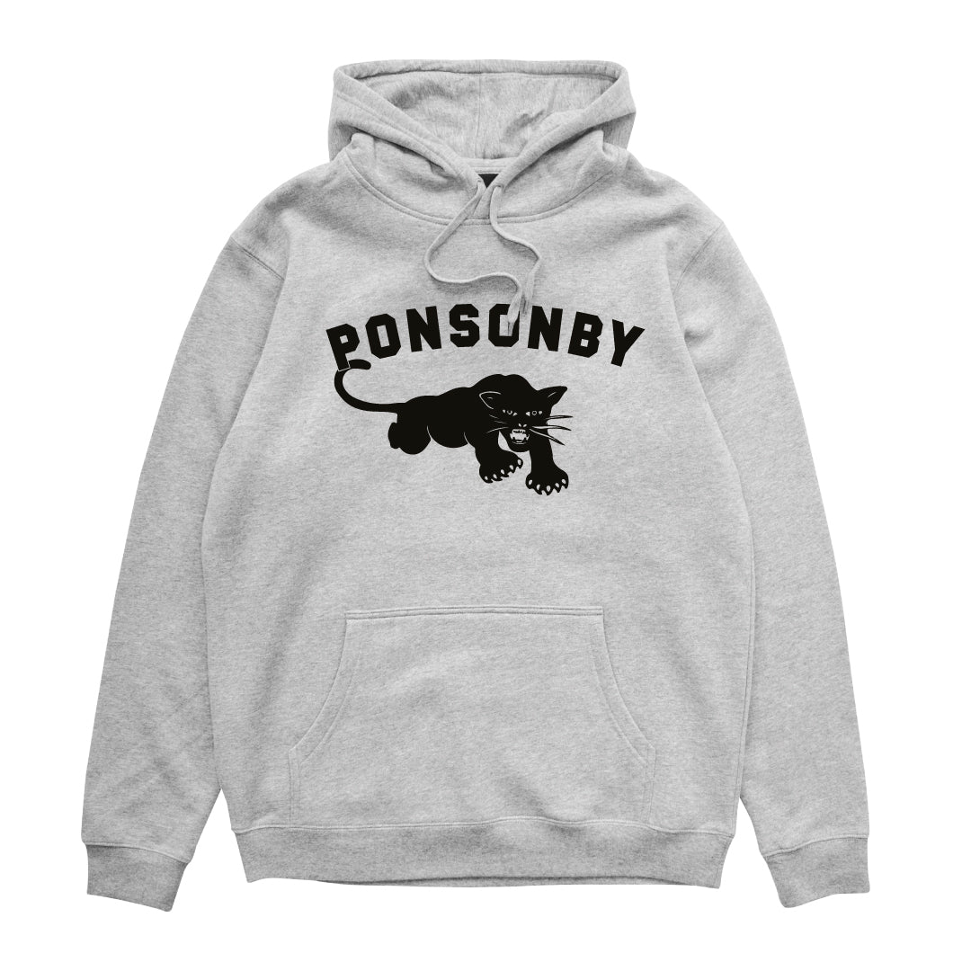 Ponsonby Panther Arch Hoody - Heather Grey